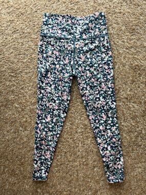 Women’s High-Waist Camo Print Leggings - Pink & Green